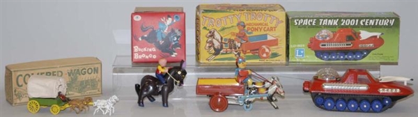 LOT OF 4: MISC.  ASIAN & ENGLISH TOYS IN BOXES.   