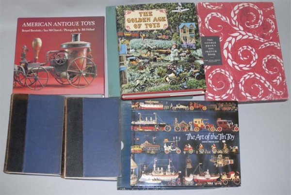 LOT OF 6: ANTIQUE TOY REFERENCE BOOKS.            
