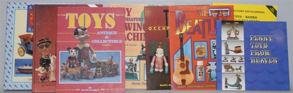 LOT OF 8: TOY & COLLECTIBLES REFERENCE BOOKS.     