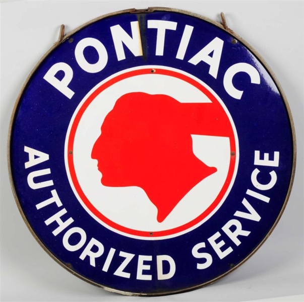 PONTIAC SERVICE DOUBLE SIGN IN RING ASSEMBLY.     