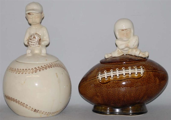 LOT OF 2: MCCOY SPORTS RELATED COOKIE JARS.       