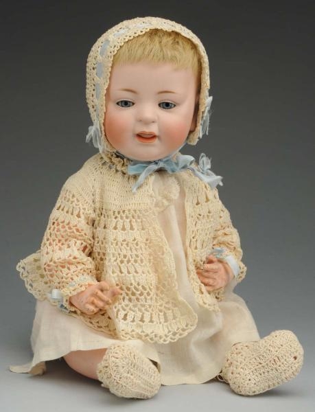 WINSOME GERMAN BISQUE CHARACTER DOLL.             