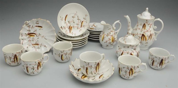 CHILD’S “BRANCHES AND CATKINS” CHINA TEA SET.     
