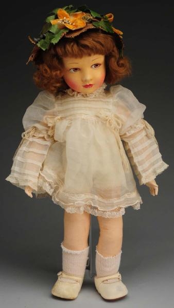 LOVELY FRENCH CLOTH CHILD DOLL.                   