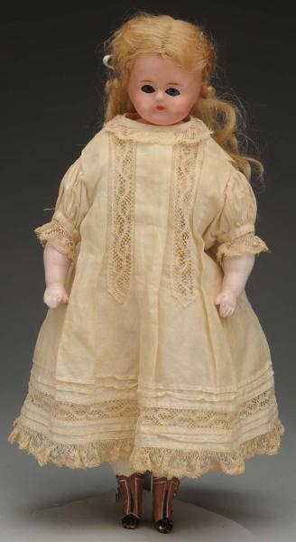 DARLING GERMAN WAX OVER CHILD DOLL.               