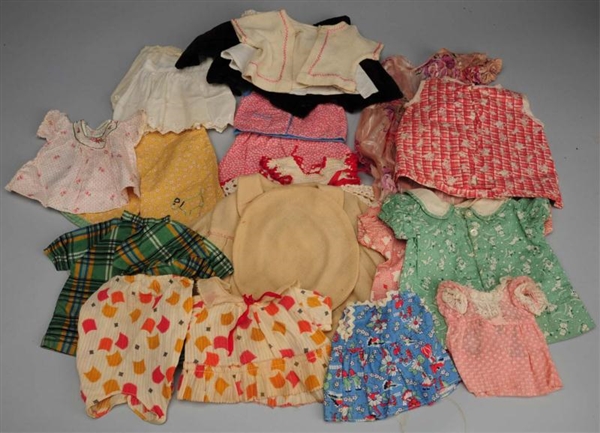 LOT OF VINTAGE DOLL CLOTHING.                     