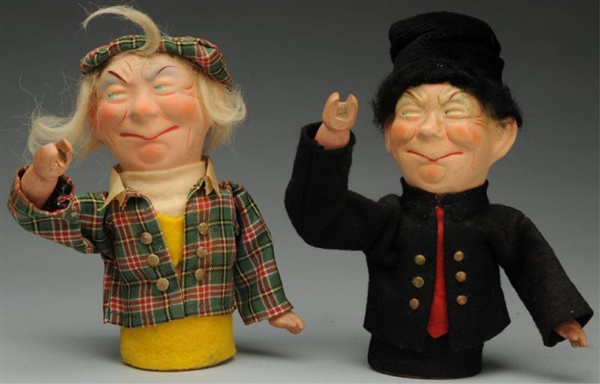 LOT OF 2: GERMAN CHARACTER SQUEEZE TOYS.          