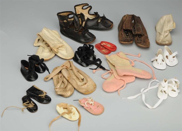 LOT OF DOLL AND CHILD SHOES.                      
