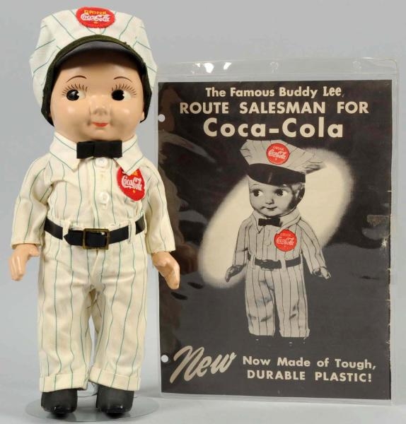 COCA-COLA BUDDY LEE DOLL WITH PROMO FLYER.        