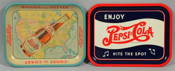 LOT OF 2: PEPSI-COLA SERVING TRAYS.               