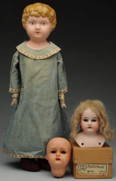 LOT OF 3: DOLL ITEMS.                             