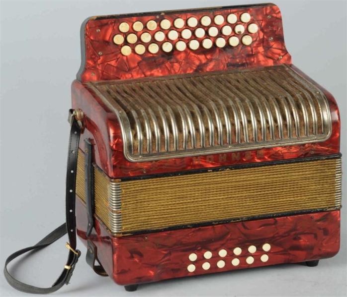 RED HOHNER ACCORDION.                             