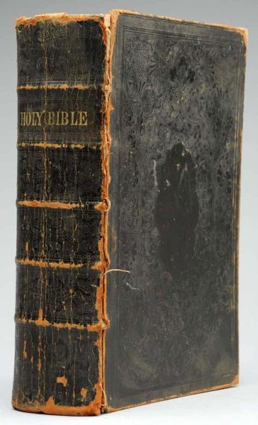 HOLY BIBLE DATED 1853.                            