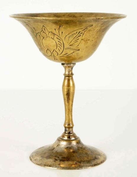 COPPER PLATED CORDIAL GOBLET.                     