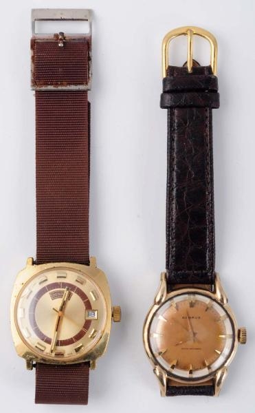 LOT OF 2: BENRUS WRIST WATCHES.                   
