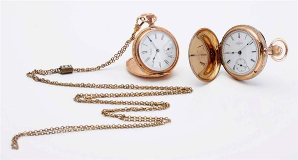 LOT OF 2: LADIES POCKET WATCHES.                  