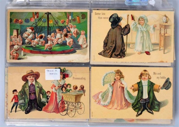 LOT OF 100: MOSTLY BABY-ORIENTED POSTCARDS.       