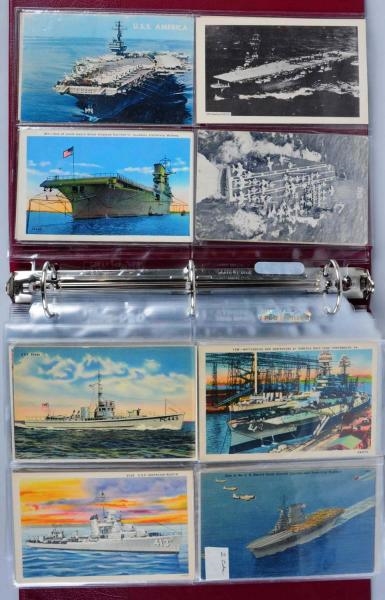 LOT OF 195: ETHNIC & MILITARY POSTCARDS.          