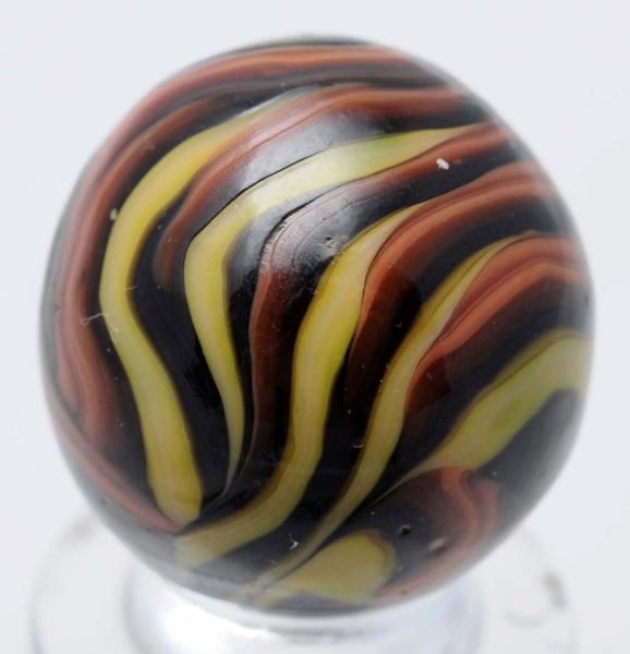 CHRISTENSEN AGATE TRICOLOR FLAME MARBLE.          