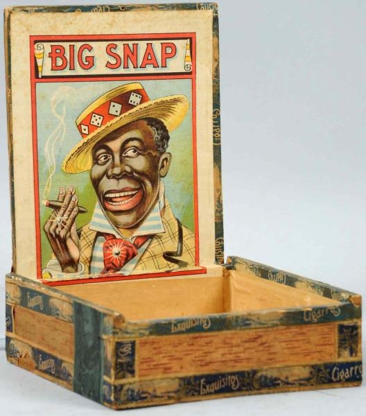 BIG SNAP - WOOD CIGAR BOX SMALL 1901.             