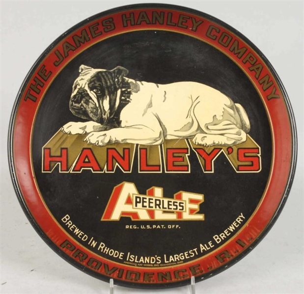 HANLEYS PEERLESS ALE ADVERTISING SERVING TRAY.   