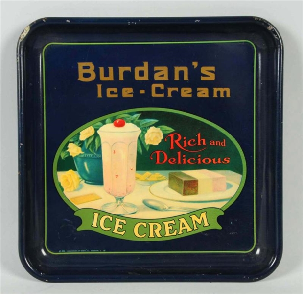 1920S BURDANS ICE CREAM SERVING TRAY.            