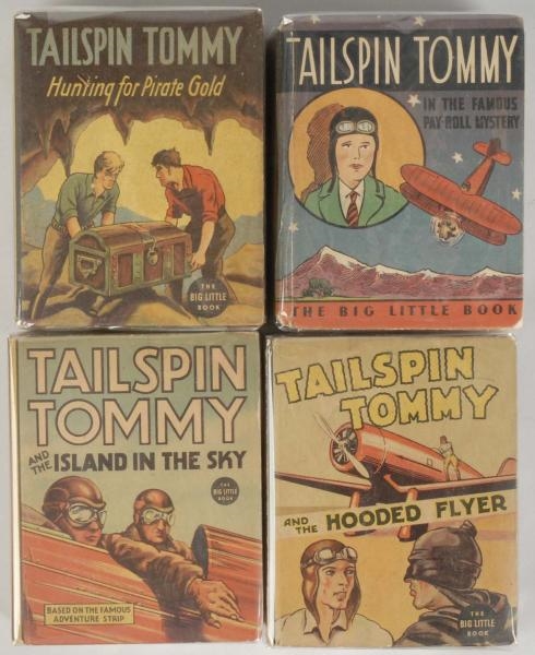 LOT OF 4: TAILSPIN TOMMY BIG LITTLE BOOKS.        