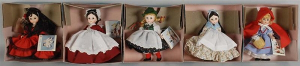 LOT OF 11: MADAME ALEXANDER DOLLS IN BOXES.       