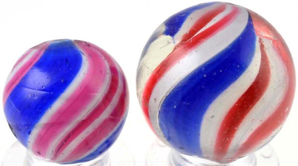 LOT OF 2: PEPPERMINT MARBLES.                     