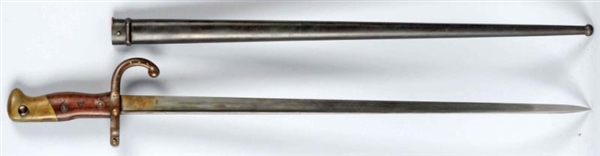 FRENCH BAYONET WITH SCABBARD.                     