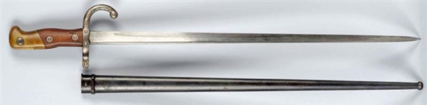 FRENCH BAYONET WITH SCABBARD.                     