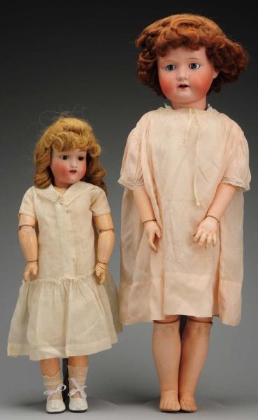 LOT OF 2: JAPANESE BISQUE DOLLS.                  