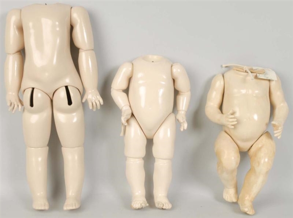 LOT OF 3: REPRODUCTION BODIES FOR BISQUE HEADS.   