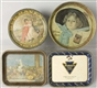 LOT OF 4: SMALL  ADVERTISING TRAYS.               