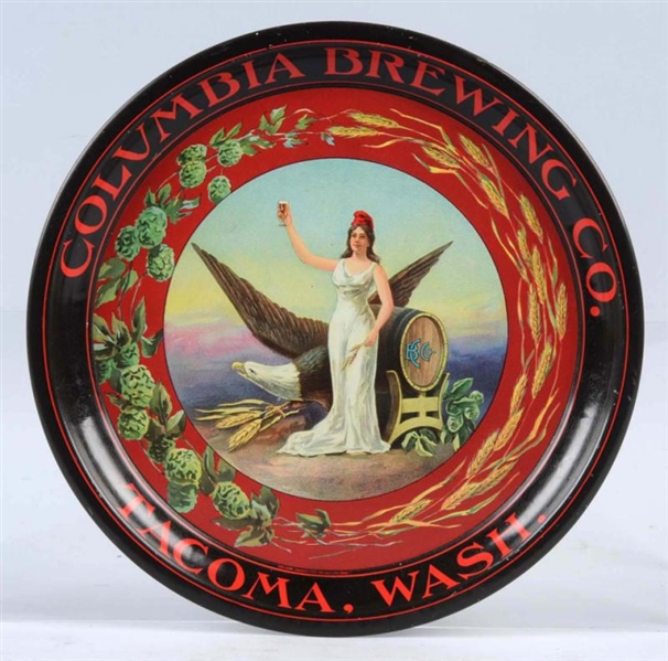 COLUMBIA BREWING CO. SERVING TRAY.                