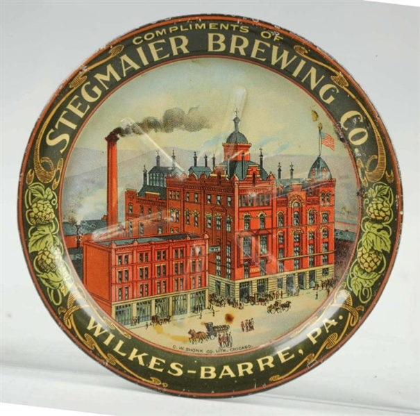 STEGMAIER BREWING COMPANY TIP TRAY.               