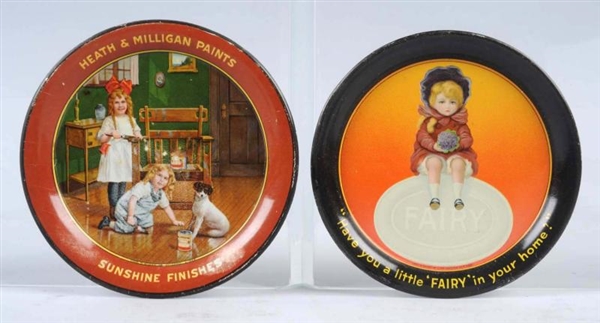 LOT OF 2: ADVERTISING TRAYS.                      
