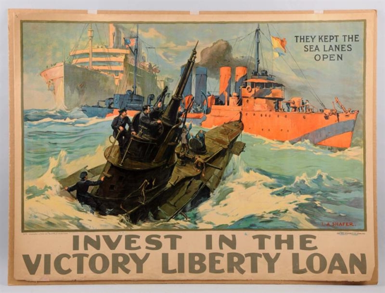 GENUINE WWI POSTER BY L.A. SHAFER.                
