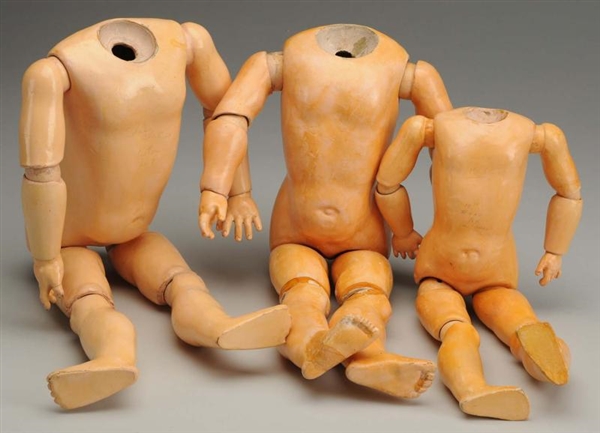 LOT OF 3: BALL-JOINTED BODIES.                    