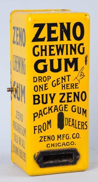 ZENO 1¢ COIN-OP CHEWING GUM DISPENSER.            