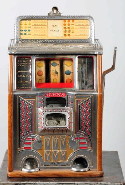 CAILLE SPHINX COIN-OP 5¢ SLOT MACHINE.            