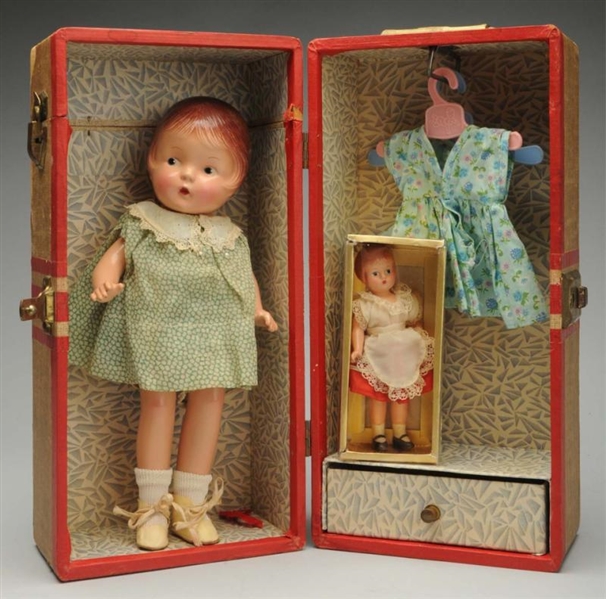 LOT OF 2: COMPOSITION DOLLS.                      