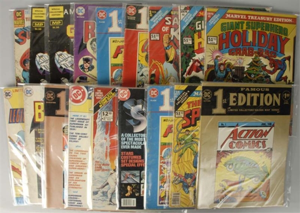 LOT OF 18: 1970S LARGE FORMAT DC & MARVEL COMICS. 