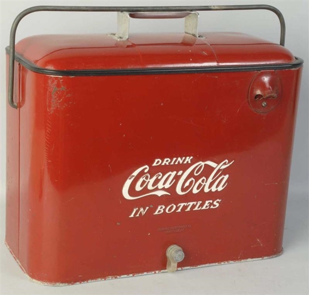 1950S COCA-COLA LARGER AIRLINE STYLE COOLER.      