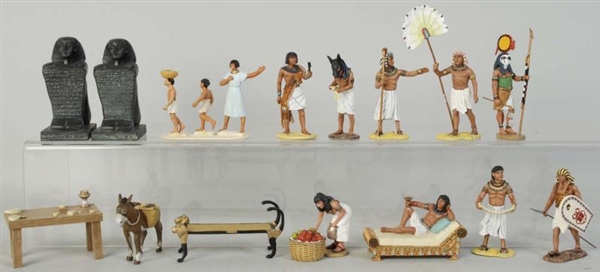 LOT OF 10: KING & COUNTRY EGYPTIAN FIGURES.       