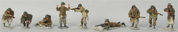 LOT OF 9: KING & COUNTRY BASTOGNE SOLDIERS.       
