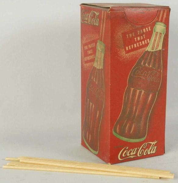 1930S COCA-COLA STRAW BOX.                        