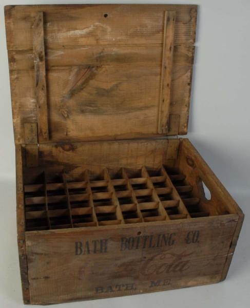 EARLY COCA-COLA BATH, ME 48-BOTTLE CRATE.         