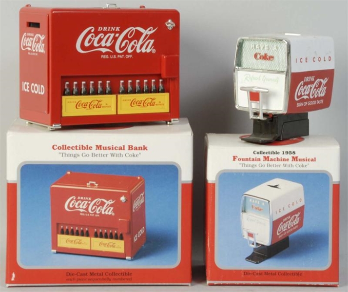 LOT OF 2: LATER COCA-COLA MUSICAL NOVELTIES.      