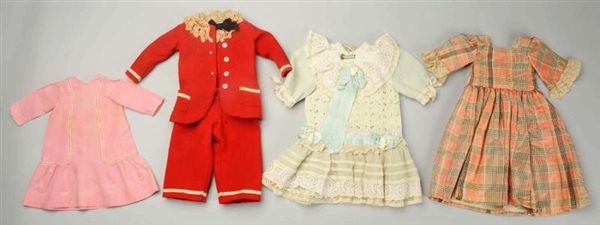 LOT OF DOLL CLOTHING FOR ANTIQUE DOLLS.           